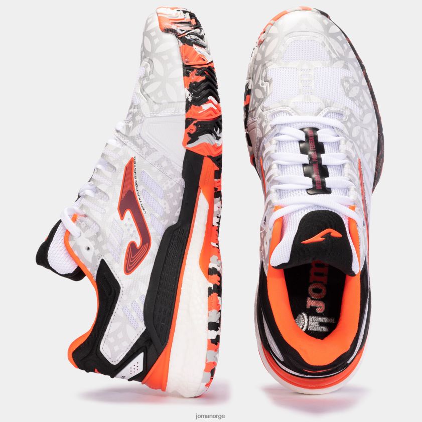 nei Joma sko internasjonal padel federation leire hvit svart FBD0T01653 kvinner