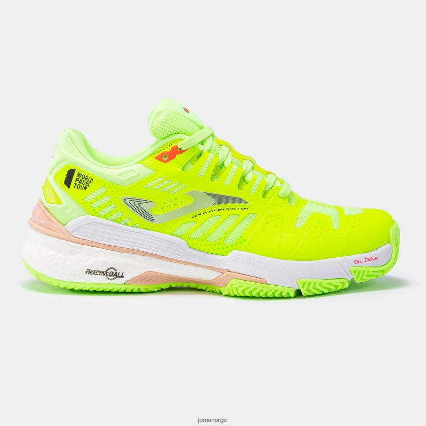 nei Joma sko t.slam 23 leire fluorescerende grønn rosa FBD0T01580 kvinner
