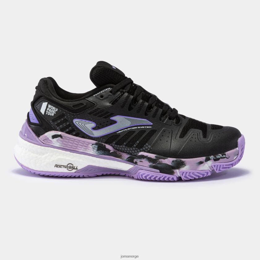 nei Joma sko t.slam 23 leire svart lilla FBD0T01566 kvinner