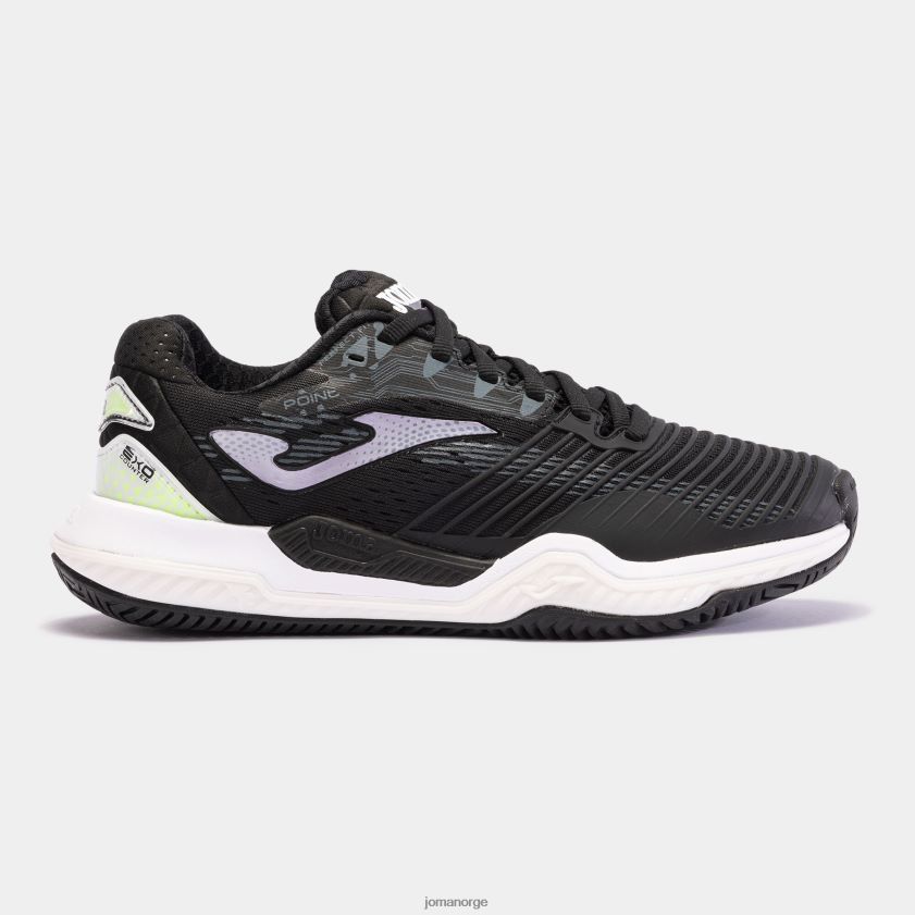 nei Joma sko t.punkt 23 hard court svart rosa FBD0T02149 kvinner
