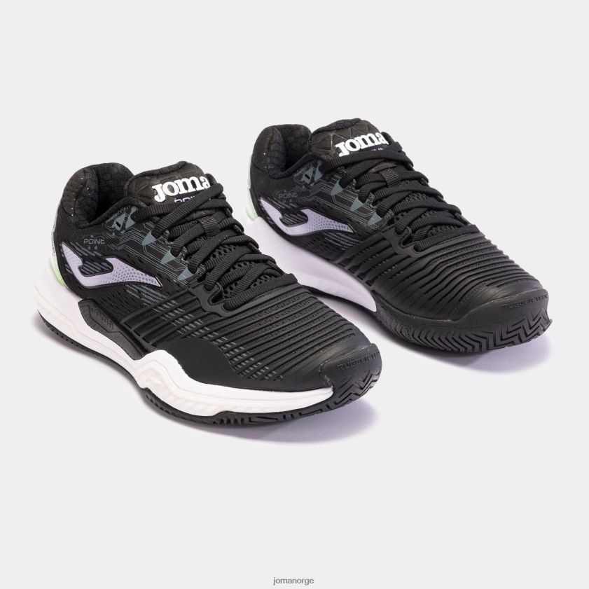 nei Joma sko t.punkt 23 hard court svart rosa FBD0T02149 kvinner