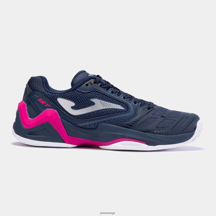 nei Joma sko t.sett 23 hard court marineblå rosa FBD0T01774 kvinner