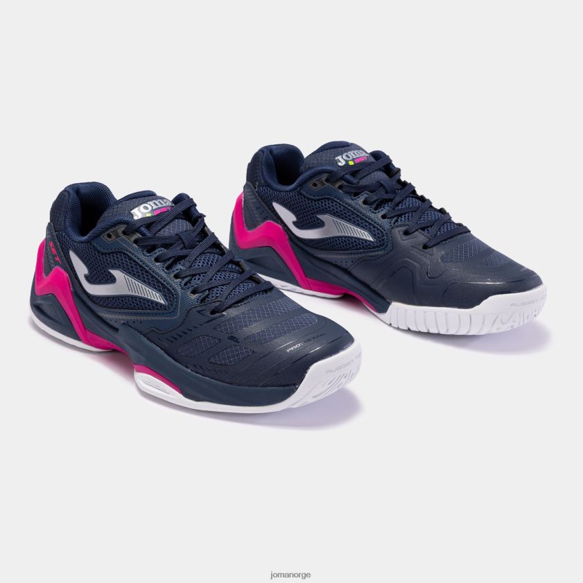 nei Joma sko t.sett 23 hard court marineblå rosa FBD0T01774 kvinner