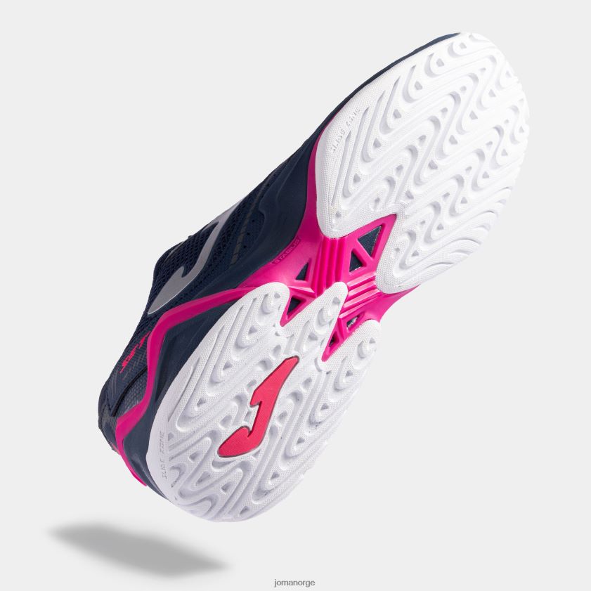 nei Joma sko t.sett 23 hard court marineblå rosa FBD0T01774 kvinner