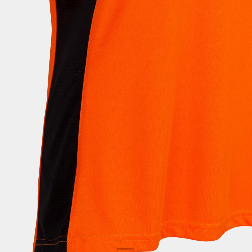 nei Joma ermeløs t-skjorte cancha iii oransje svart FBD0T02210 kvinner