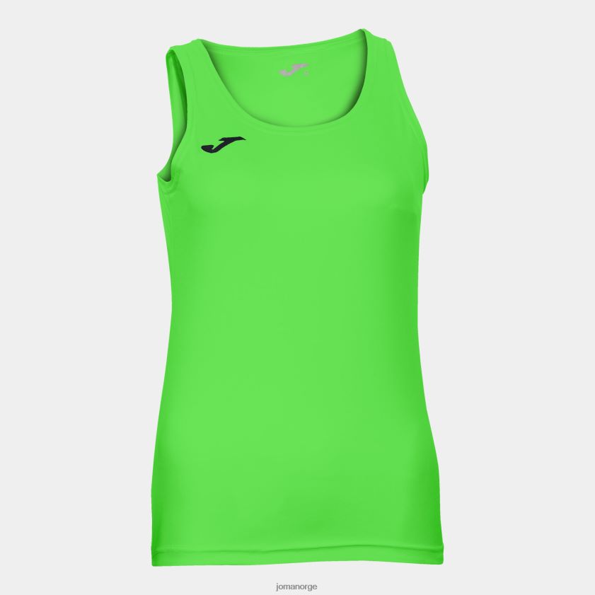 nei Joma ermeløs t-skjorte diana fluorescerende grønn FBD0T03806 kvinner