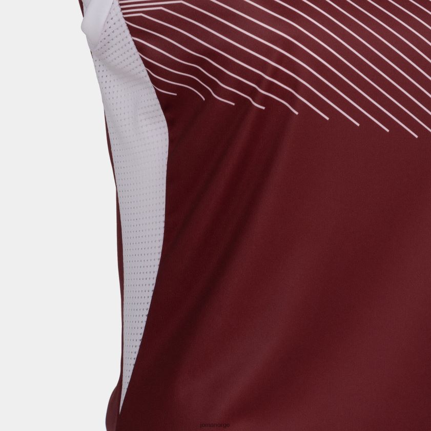 nei Joma ermeløs t-skjorte supernova ii burgunder hvit FBD0T02427 kvinner