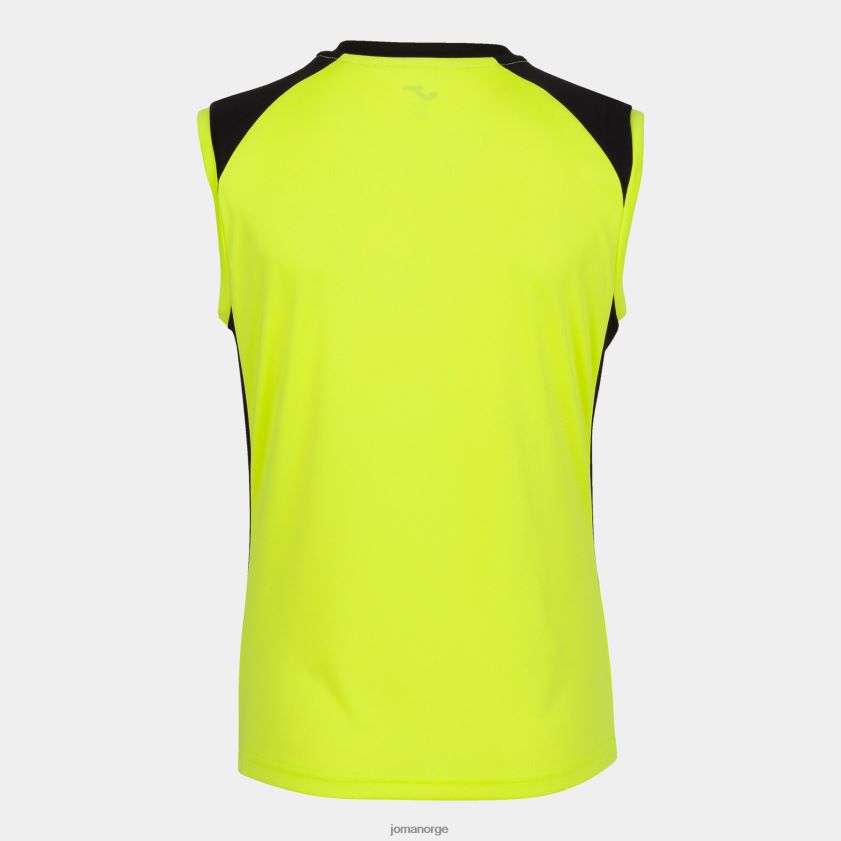 nei Joma ermeløs t-skjorte supernova ii fluorescerende gul svart FBD0T03582 kvinner