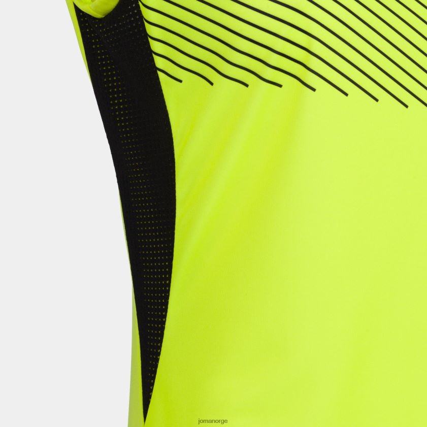 nei Joma ermeløs t-skjorte supernova ii fluorescerende gul svart FBD0T03582 kvinner