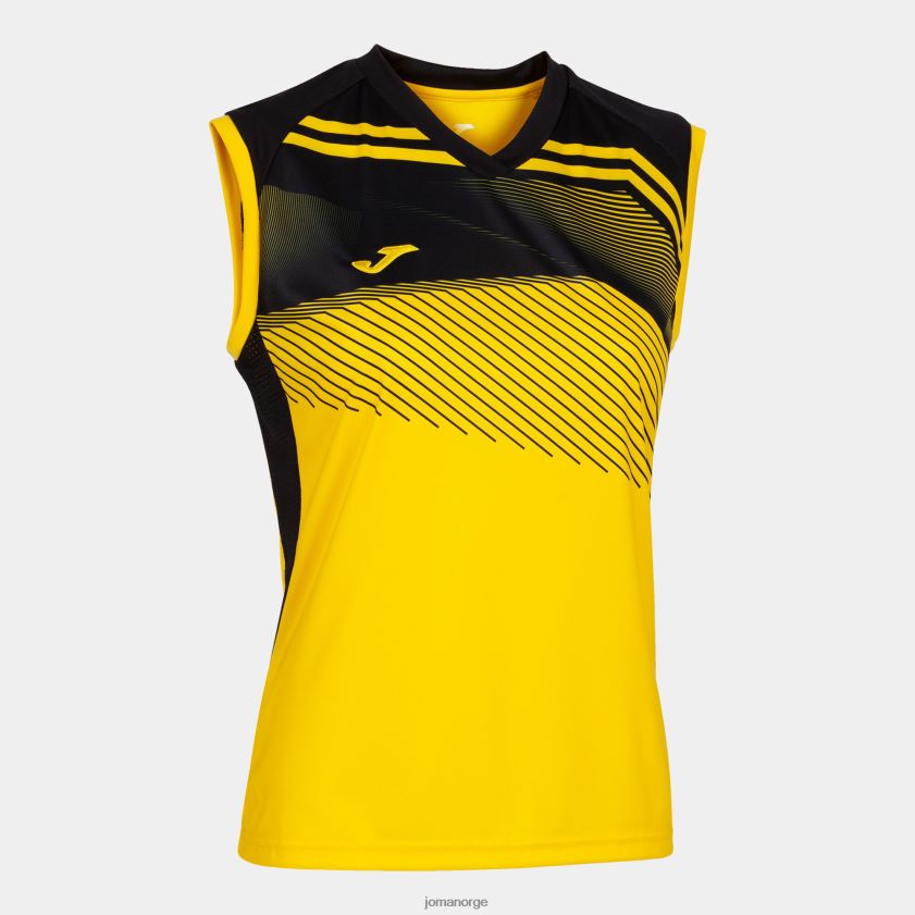 nei Joma ermeløs t-skjorte supernova ii gul svart FBD0T03594 kvinner