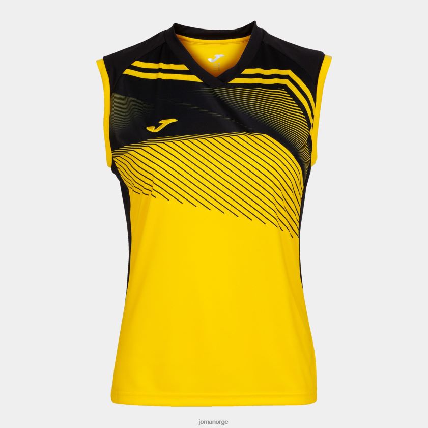 nei Joma ermeløs t-skjorte supernova ii gul svart FBD0T03594 kvinner