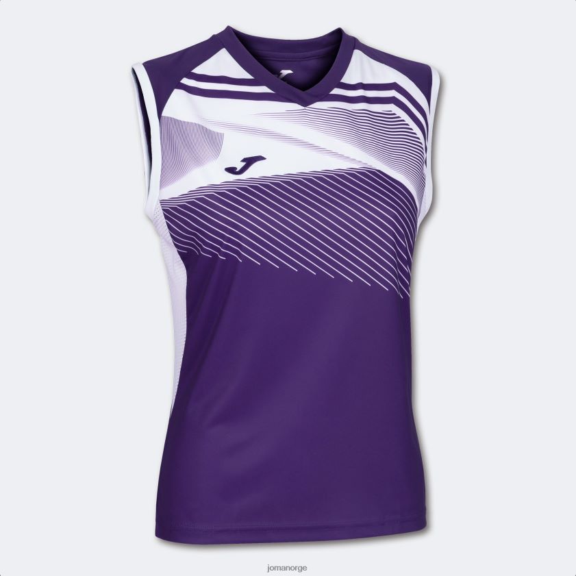 nei Joma ermeløs t-skjorte supernova ii lilla hvit FBD0T02293 kvinner