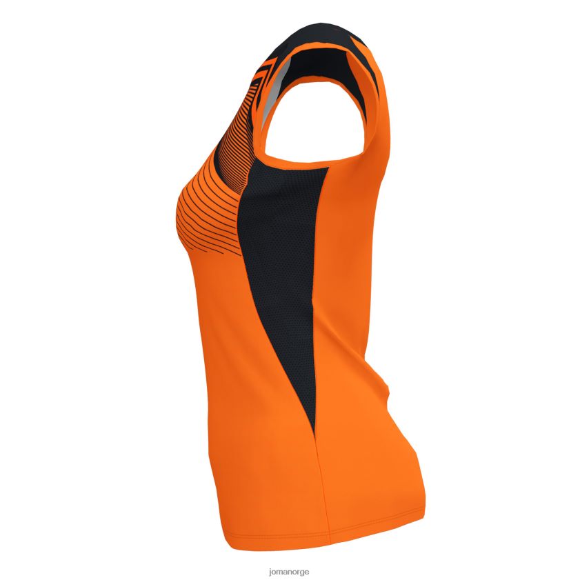 nei Joma ermeløs t-skjorte supernova ii oransje svart FBD0T02308 kvinner