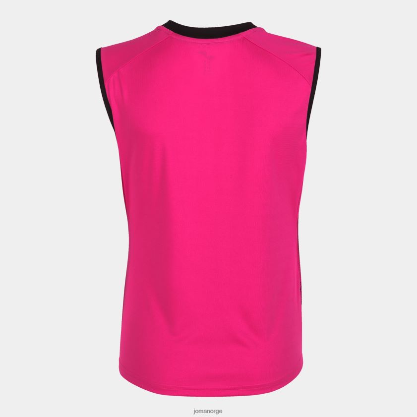 nei Joma ermeløs t-skjorte supernova iii fluorescerende rosa svart FBD0T01639 kvinner