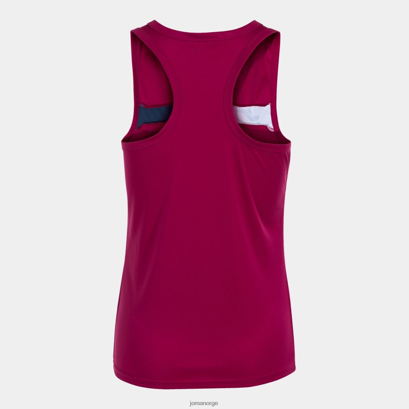 nei Joma ermeløs t-skjortebane crimson marineblå hvit FBD0T01955 kvinner