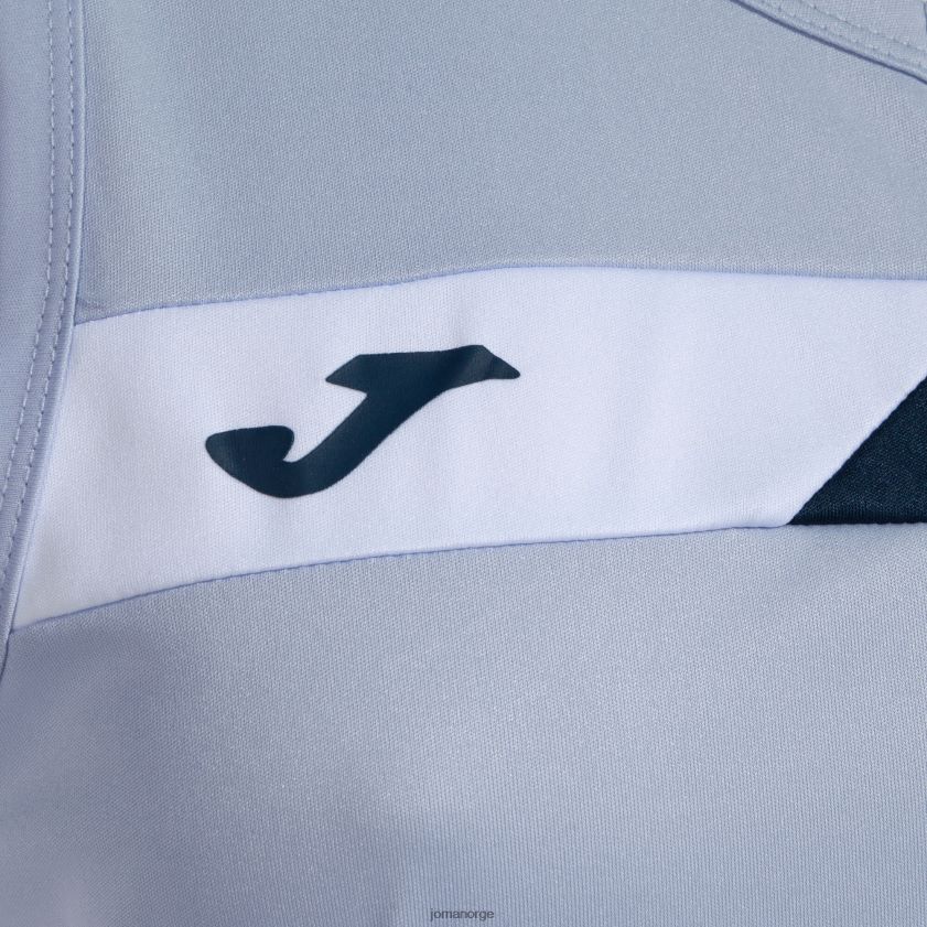 nei Joma ermeløs t-skjortebane himmelblå marineblå hvit FBD0T01956 kvinner