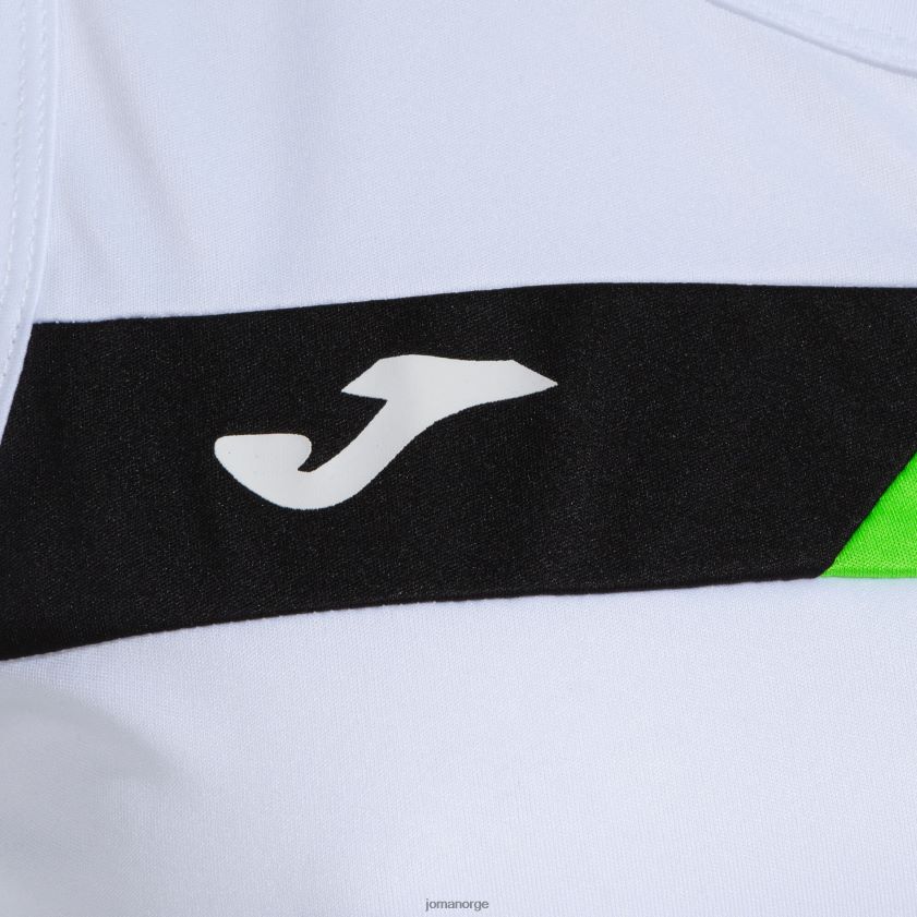 nei Joma ermeløs t-skjortebane hvit fluorescerende grønn svart FBD0T03706 kvinner