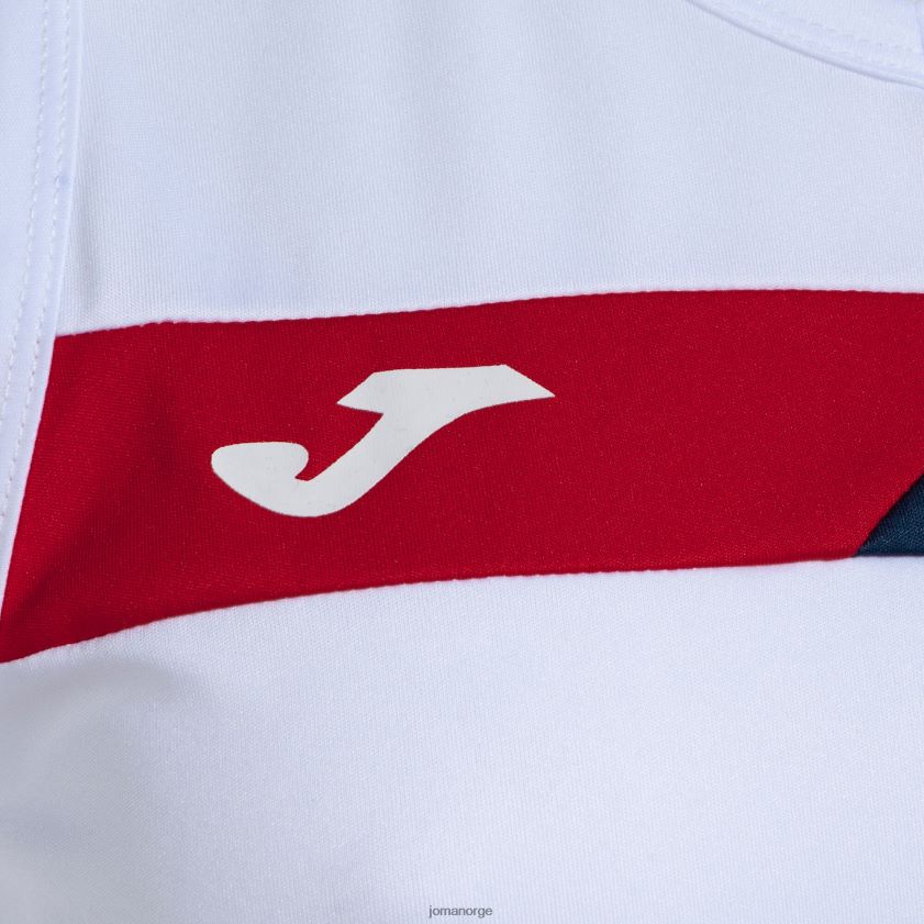 nei Joma ermeløs t-skjortebane hvit rød marineblå FBD0T01964 kvinner