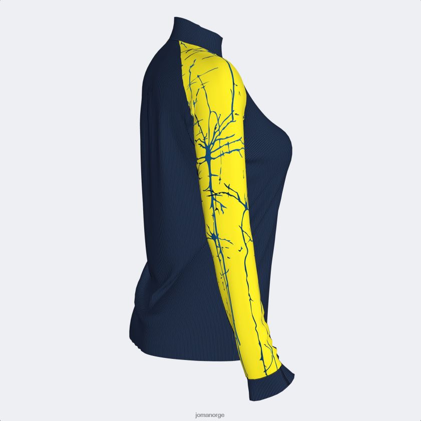 nei Joma genser elite ix marineblå fluorescerende gul FBD0T01705 kvinner