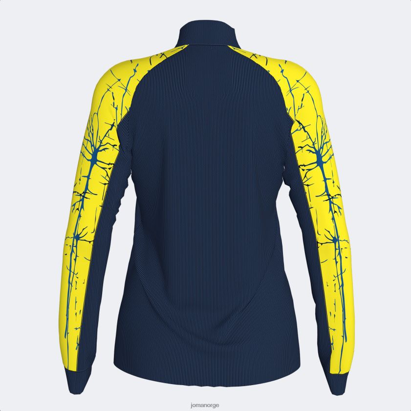 nei Joma genser elite ix marineblå fluorescerende gul FBD0T01705 kvinner