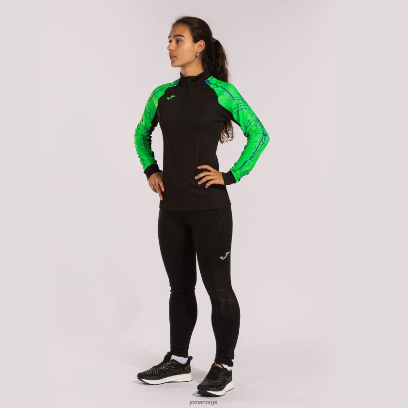 nei Joma genser elite ix svart fluorescerende grønn FBD0T03765 kvinner