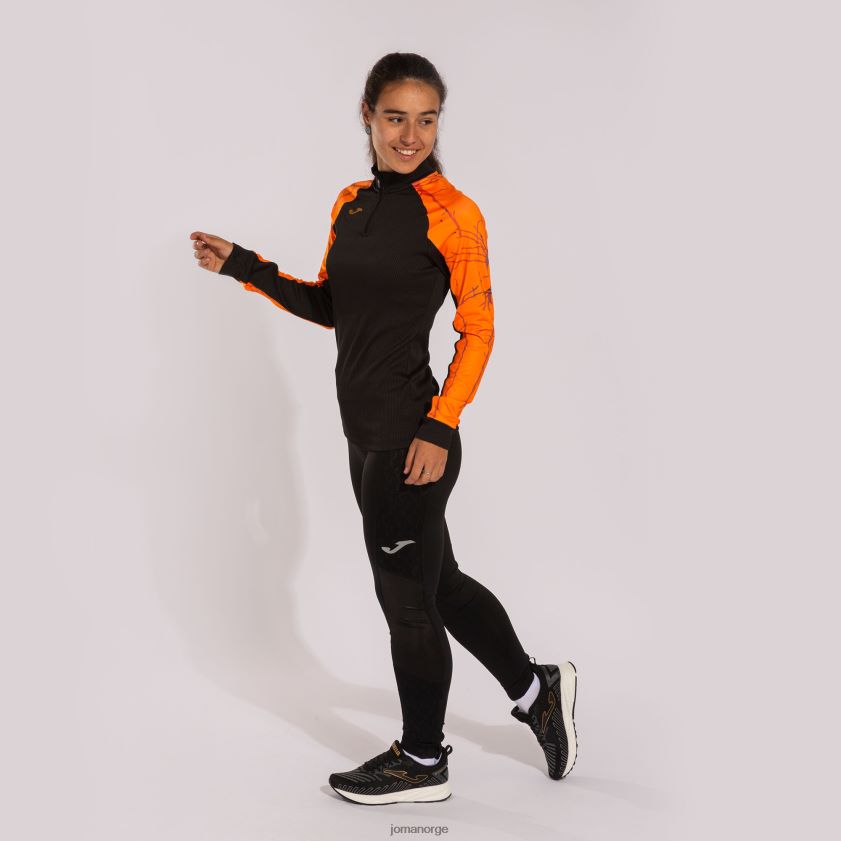 nei Joma genser elite ix svart oransje FBD0T03823 kvinner