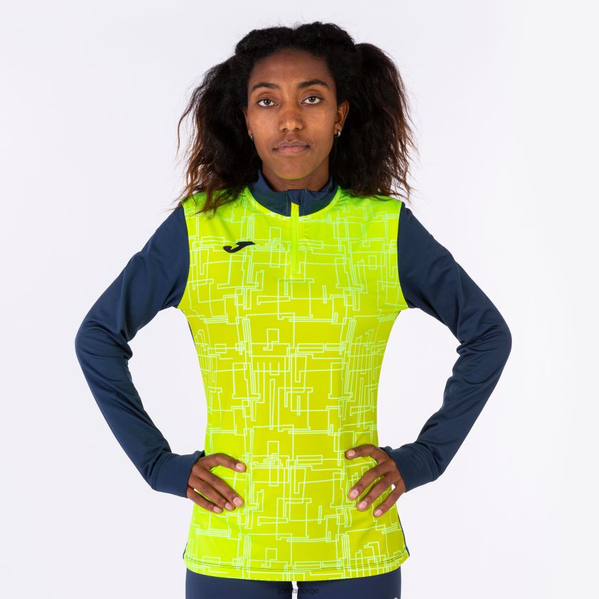 nei Joma genser elite viii marineblå fluorescerende gul FBD0T03962 kvinner