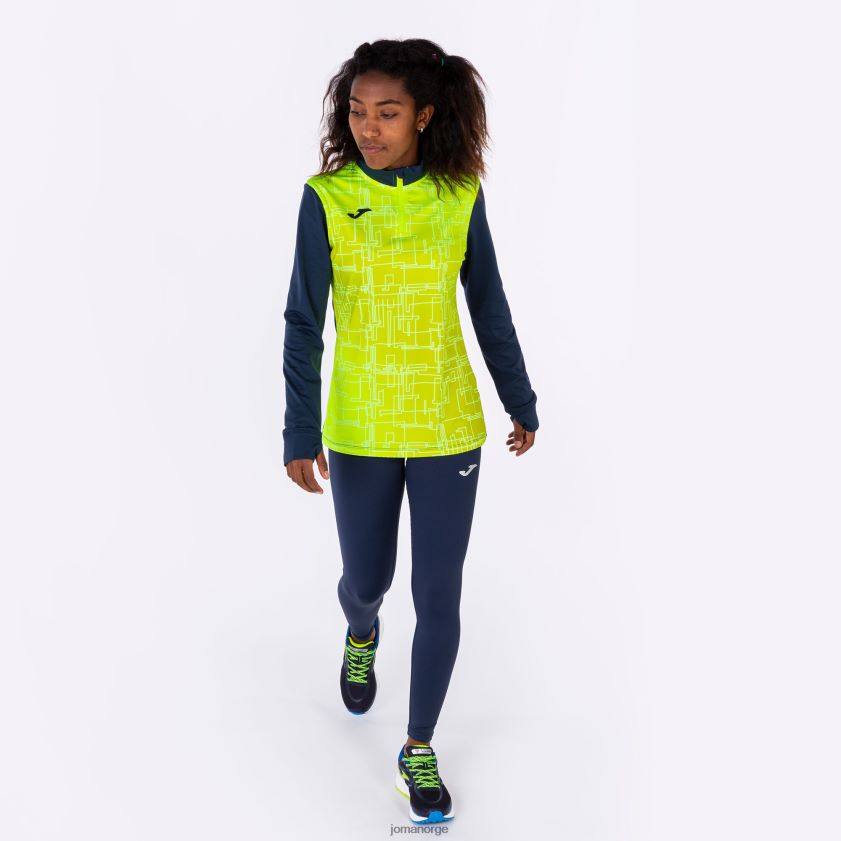 nei Joma genser elite viii marineblå fluorescerende gul FBD0T03962 kvinner