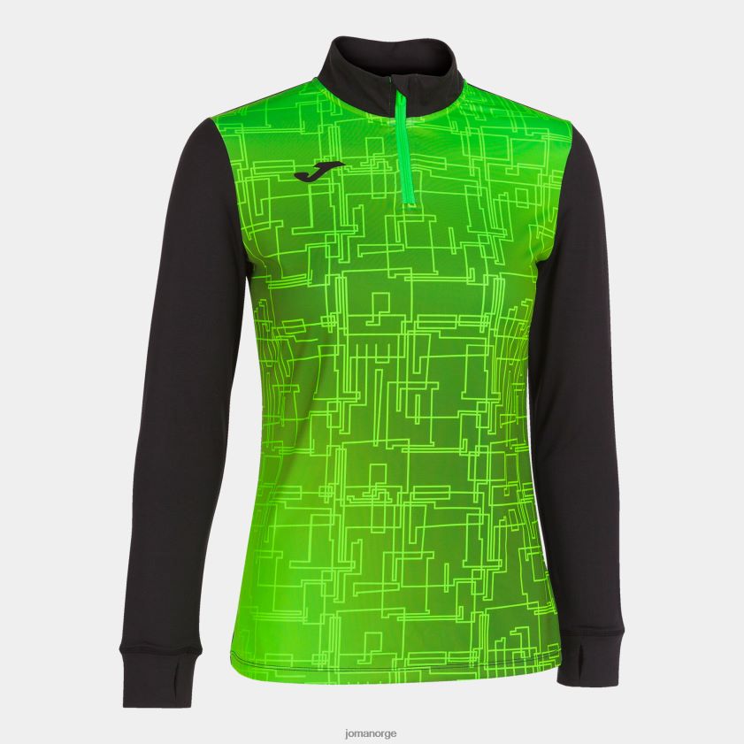 nei Joma genser elite viii svart fluorescerende grønn FBD0T01895 kvinner