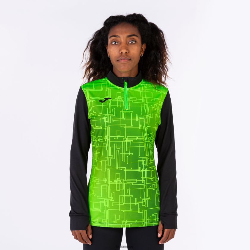 nei Joma genser elite viii svart fluorescerende grønn FBD0T01895 kvinner