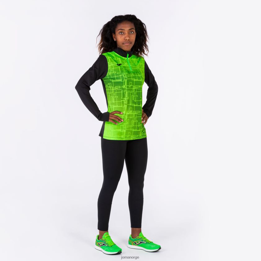nei Joma genser elite viii svart fluorescerende grønn FBD0T01895 kvinner