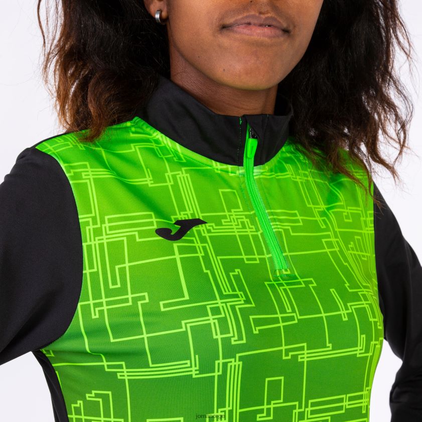 nei Joma genser elite viii svart fluorescerende grønn FBD0T01895 kvinner