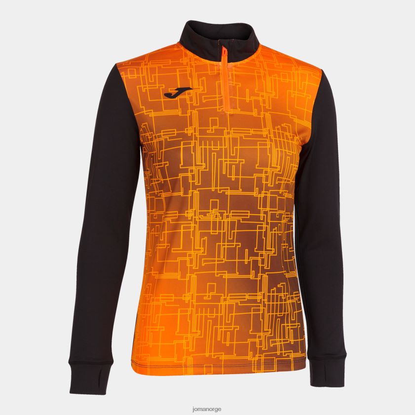 nei Joma genser elite viii svart oransje FBD0T02116 kvinner