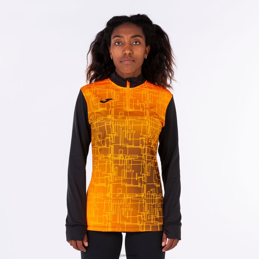nei Joma genser elite viii svart oransje FBD0T02116 kvinner