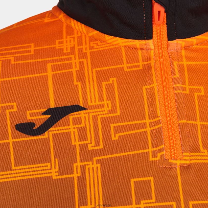 nei Joma genser elite viii svart oransje FBD0T02116 kvinner