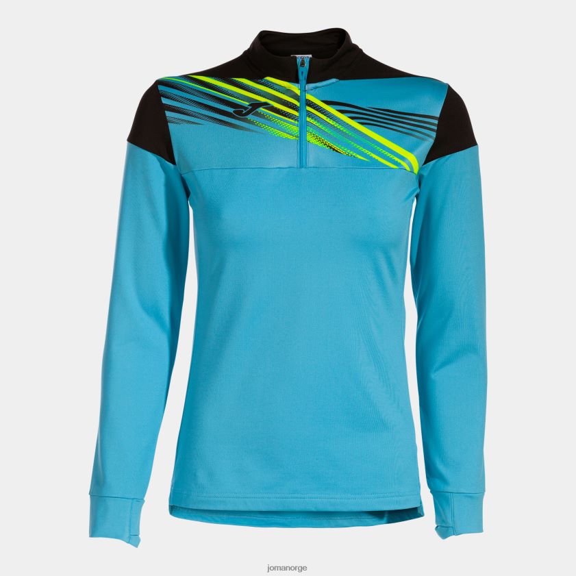 nei Joma genser elite x fluorescerende turkis svart FBD0T02131 kvinner