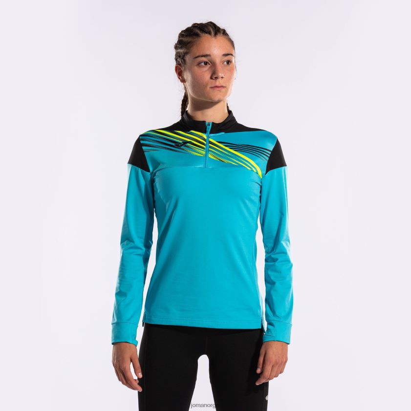 nei Joma genser elite x fluorescerende turkis svart FBD0T02131 kvinner