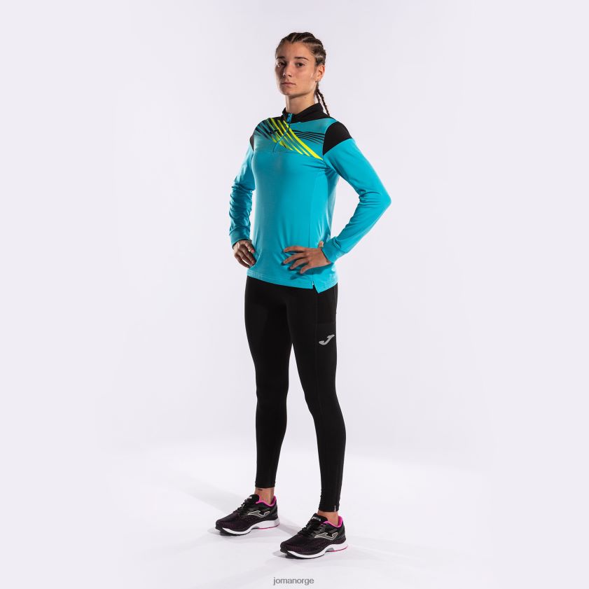 nei Joma genser elite x fluorescerende turkis svart FBD0T02131 kvinner