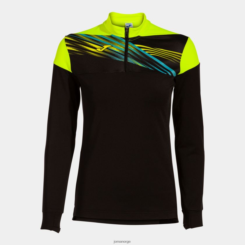 nei Joma genser elite x svart fluorescerende gul FBD0T02407 kvinner