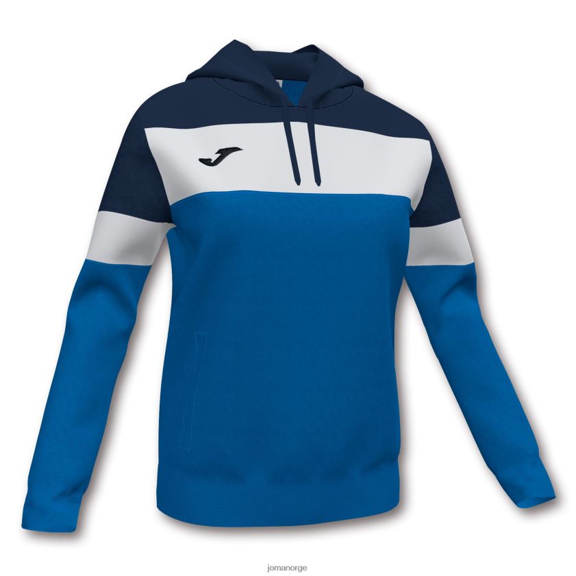 nei Joma hettegenser crew iv kongeblå marineblå hvit FBD0T03584 kvinner
