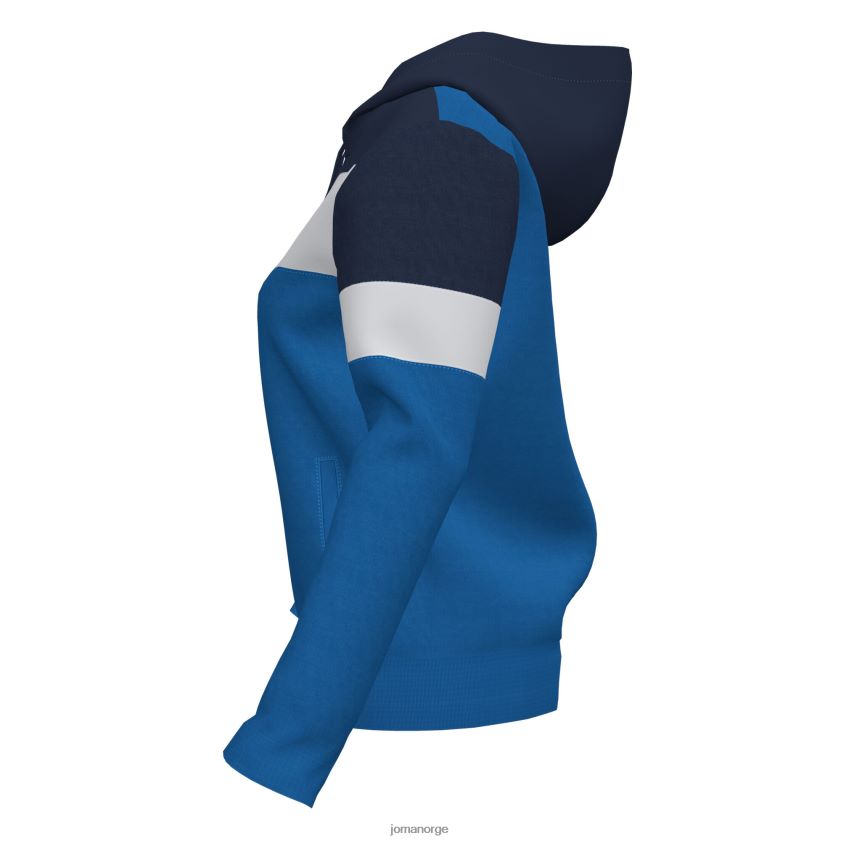 nei Joma hettegenser crew iv kongeblå marineblå hvit FBD0T03584 kvinner