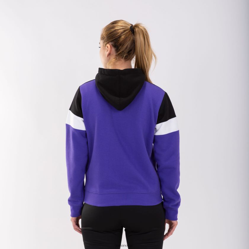 nei Joma hettegenser crew iv lilla svart hvit FBD0T02019 kvinner
