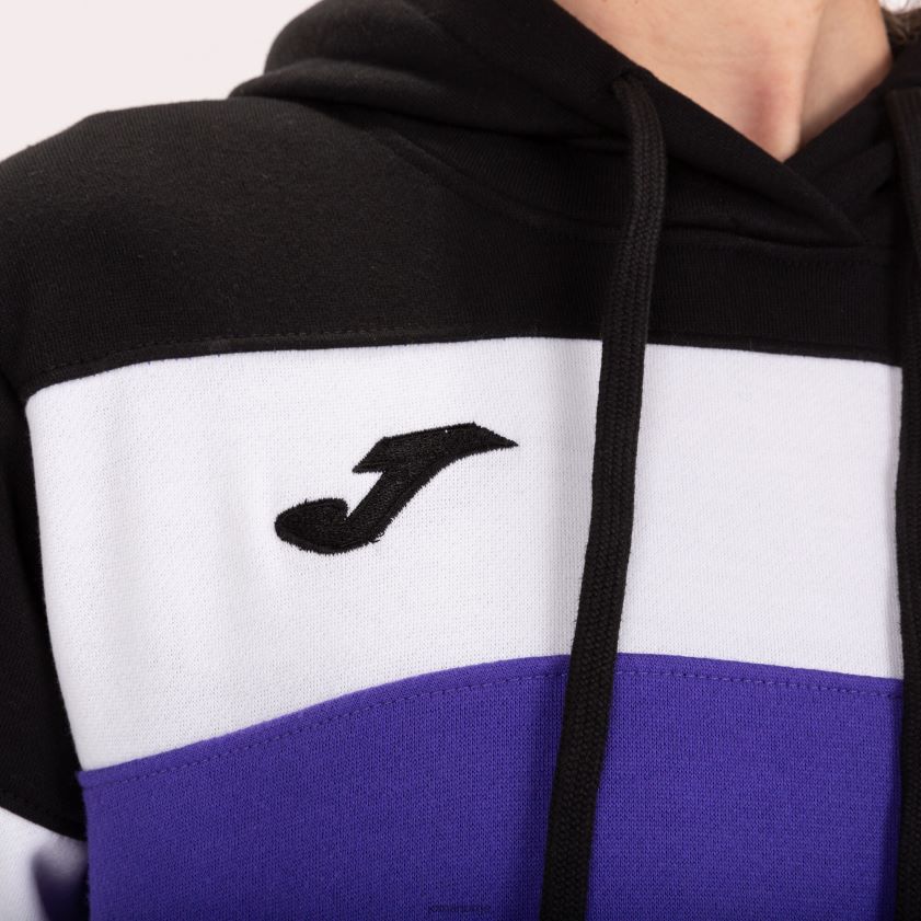 nei Joma hettegenser crew iv lilla svart hvit FBD0T02019 kvinner