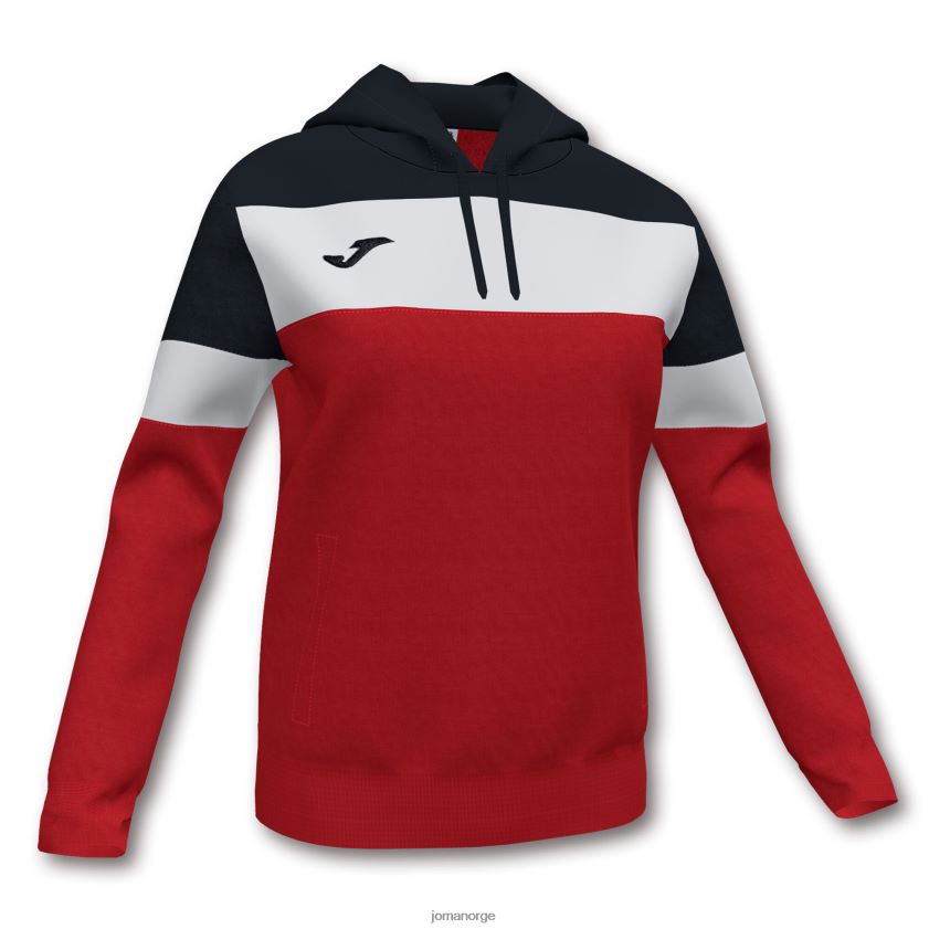 nei Joma hettegenser crew iv rød svart hvit FBD0T02260 kvinner