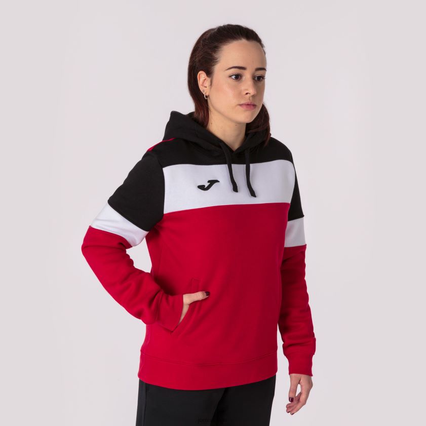 nei Joma hettegenser crew iv rød svart hvit FBD0T02260 kvinner