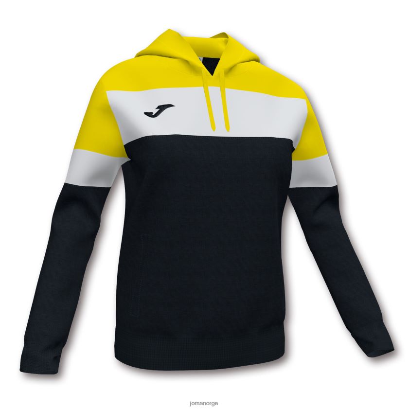 nei Joma hettegenser crew iv svart gul hvit FBD0T02309 kvinner