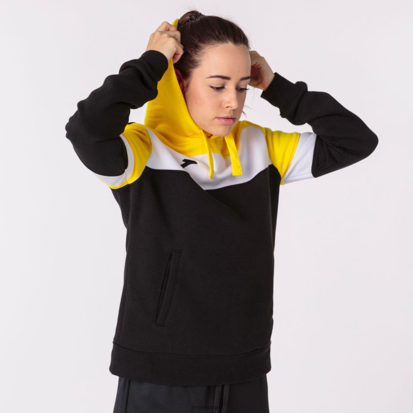 nei Joma hettegenser crew iv svart gul hvit FBD0T02309 kvinner