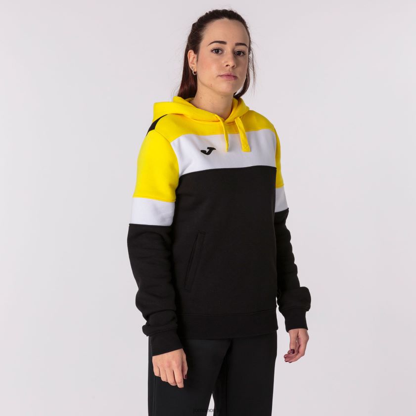 nei Joma hettegenser crew iv svart gul hvit FBD0T02309 kvinner
