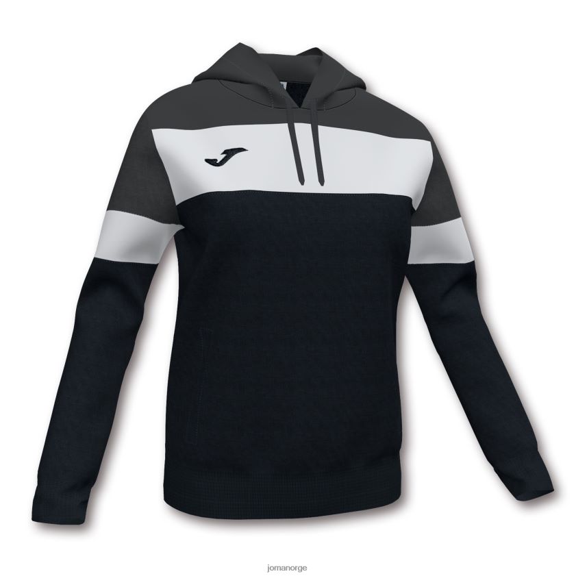 nei Joma hettegenser crew iv svart mørk grå hvit FBD0T01621 kvinner