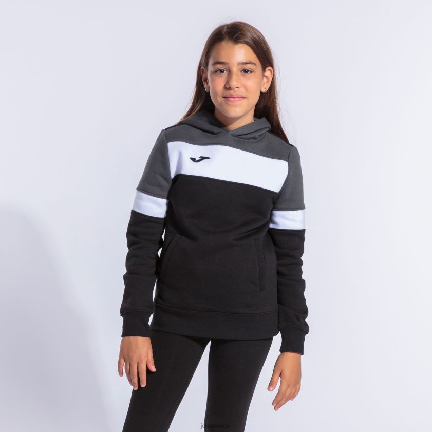 nei Joma hettegenser crew iv svart mørk grå hvit FBD0T01621 kvinner
